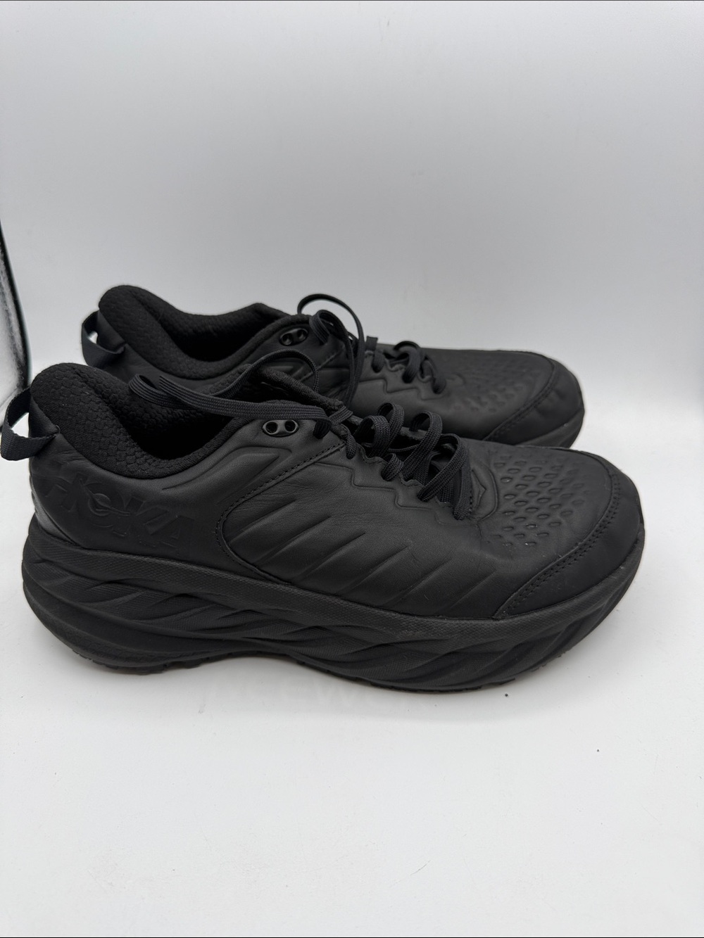 Hoka BONDI SR All-Black women’s 9  Cushioned Athletic Sneakers S1